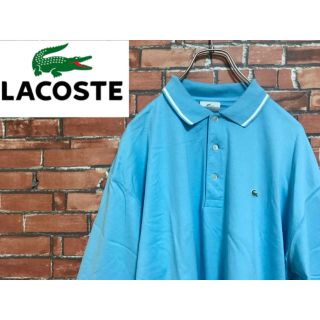 ラコステ(LACOSTE)のラコステ　LACOSTE ワンポイント　ロゴ　ポロシャツ ブルー　M(ポロシャツ)