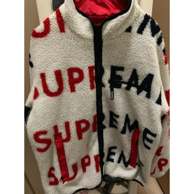 supreme reversible logo fleece Lサイズ