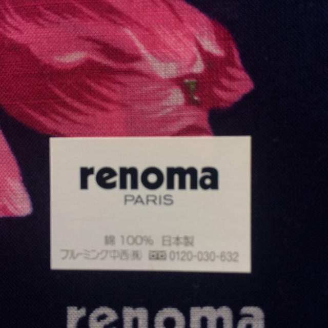 RENOMA(レノマ)の新品レノマrenoma花柄ハンカチチューリップ柄 レディースのファッション小物(ハンカチ)の商品写真