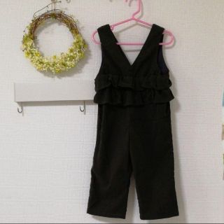 プティマイン(petit main)のサロペット　キムラタン　美品　90(パンツ/スパッツ)