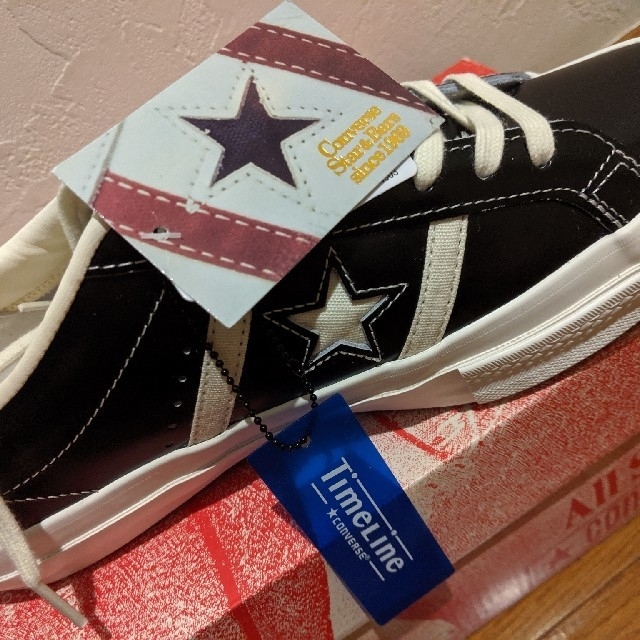 CONVERSE(コンバース)のCONVERSE TIMELINE STAR & BARS VTG LEATHE メンズの靴/シューズ(スニーカー)の商品写真