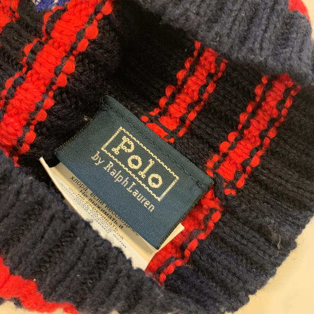 Ralph Lauren(ラルフローレン)のラルフローレン ベビーニット帽 ニットキャップ キッズ/ベビー/マタニティのこども用ファッション小物(帽子)の商品写真