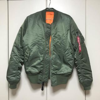 アルファインダストリーズ(ALPHA INDUSTRIES)のALPHA アルファ MA-1 カーキ　Lサイズ(ブルゾン)