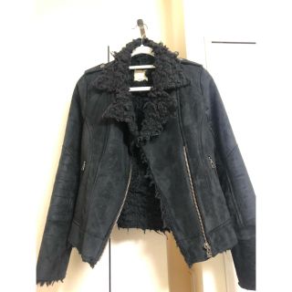 マウジー(moussy)のボアライダース(ライダースジャケット)