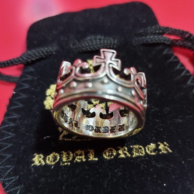 ROYALORDER(ロイヤルオーダー)の厳選中古本物♥ロイヤルオーダーSV925メンズ♥クラウンリング#19♥送料無料 メンズのアクセサリー(リング(指輪))の商品写真