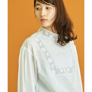 ノートエシロンス(note et silence)のcardo fabrica ローンパーツ刺繍レースブラウス..:*。(シャツ/ブラウス(長袖/七分))