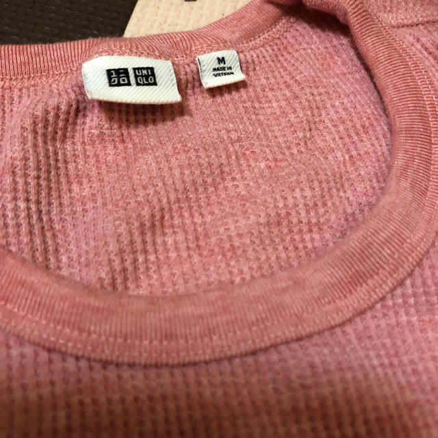 Uniqlo Uniqlo メンズ 七分袖 カットソー ピンクの通販 By サドルちゃん S Shop ユニクロならラクマ