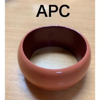 アーペーセー(A.P.C)のAPC ウッドブレスレッド（サーモンピンク）(ブレスレット/バングル)