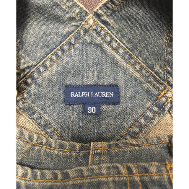 Ralph Lauren(ラルフローレン)の★美品★ラルフローレン裾が可愛いデニムのジャンパースカート キッズ/ベビー/マタニティのキッズ服女の子用(90cm~)(スカート)の商品写真