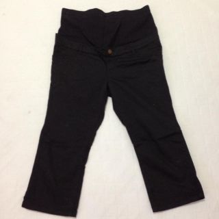 マタニティ❤黒クロップドパンツ(マタニティウェア)