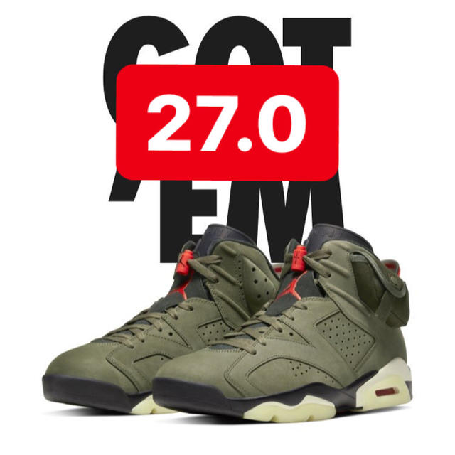 NIKE(ナイキ)のair jordan 6 travis 27.0cm メンズの靴/シューズ(スニーカー)の商品写真