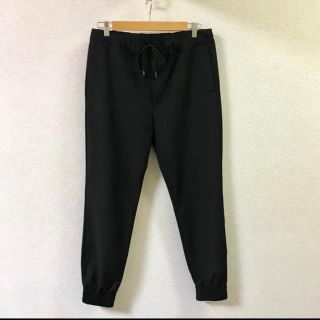 ユナイテッドアローズ(UNITED ARROWS)のユナイテッドアローズ UA テーパードフィット リブパンツ 黒 Ｌサイズ(ワークパンツ/カーゴパンツ)