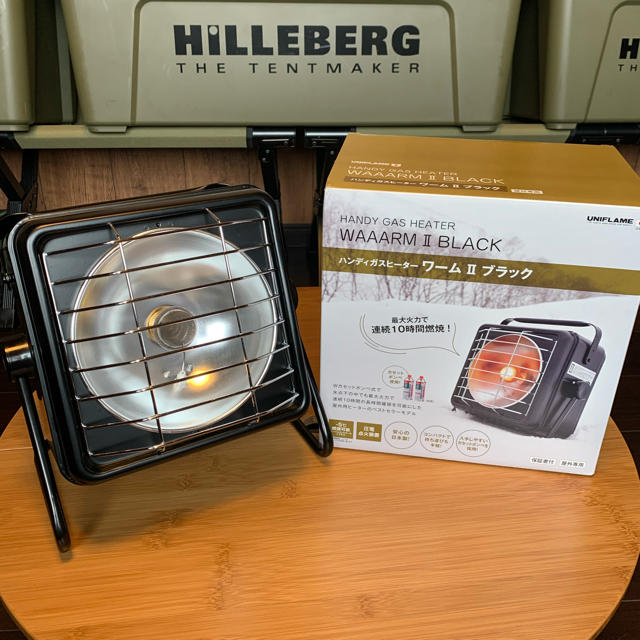 UNIFLAME ユニフレーム ハンディガスヒーターワームIIブラック 【良好