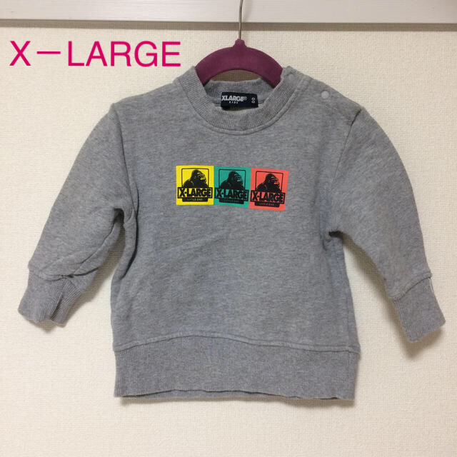 XLARGE(エクストララージ)の【美品】トレーナー80cm エクストララージ キッズ/ベビー/マタニティのベビー服(~85cm)(トレーナー)の商品写真