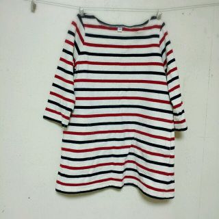 ムジルシリョウヒン(MUJI (無印良品))の無印ボーダーチュニック(Tシャツ/カットソー)