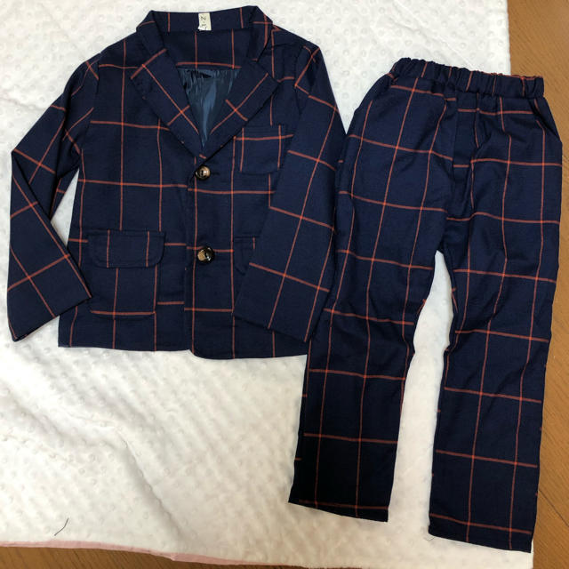 キッズ セットアップ スーツ キッズ/ベビー/マタニティのキッズ服男の子用(90cm~)(ドレス/フォーマル)の商品写真