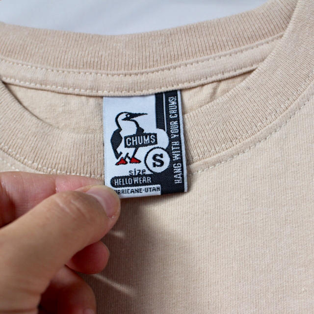 CHUMS(チャムス)のCHUMS ブービーフェイスTシャツ ベージュS メンズのトップス(Tシャツ/カットソー(半袖/袖なし))の商品写真