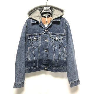 バレンシアガ(Balenciaga)のVETEMENTS 19SS フード付き デニムジャケット  XS 新品 本物(Gジャン/デニムジャケット)