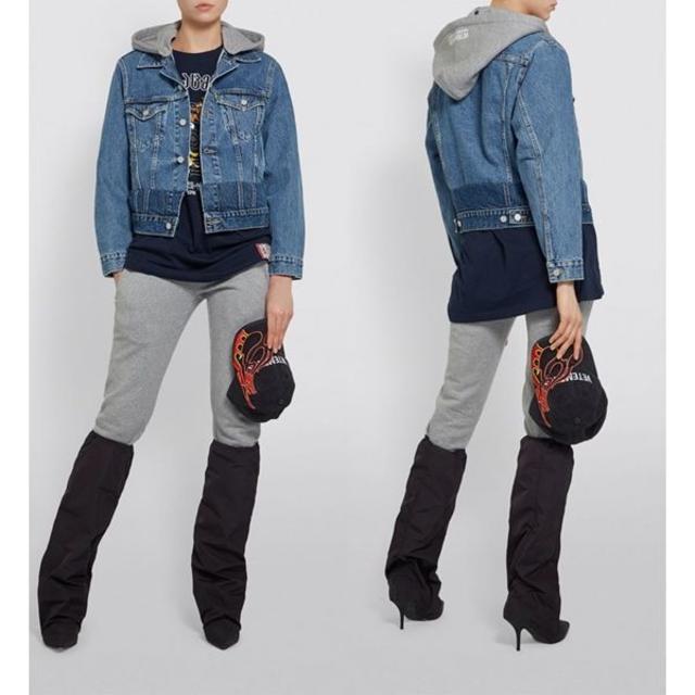 BALENCIAGA - VETEMENTS 19SS フード付き デニムジャケット M BALENCIAGA - VETEMENTS 19SS フード付き デニムジャケット M