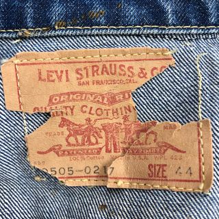 リーバイス(Levi's)のビンテージ60's70s リーバイス557-70505 BIG-E サイズ44(Gジャン/デニムジャケット)