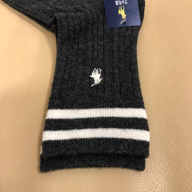 POLO RALPH LAUREN(ポロラルフローレン)の新品　レディース POLO ポロラルフローレン　ラムウールソックス　日本製 レディースのレッグウェア(ソックス)の商品写真