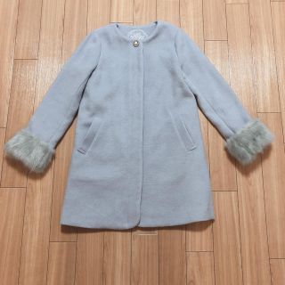 マジェスティックレゴン(MAJESTIC LEGON)のMAJESTIC LEGON ノーカラーコート ブルー(ロングコート)