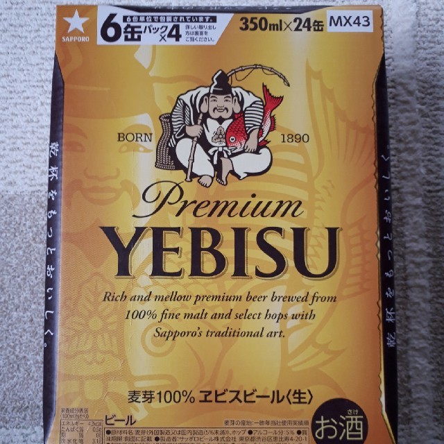 エビスビール　350ml×24本　2ケース