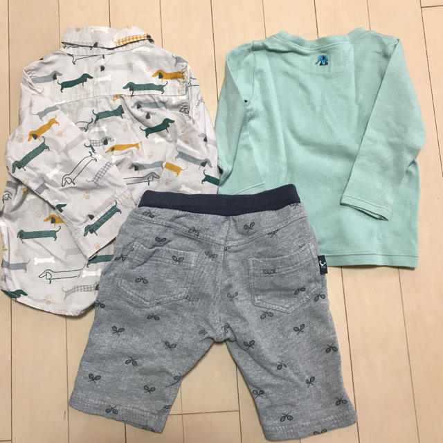 HusHush(ハッシュアッシュ)のシャツ&ズボン 90㎝  キッズ/ベビー/マタニティのキッズ服男の子用(90cm~)(Tシャツ/カットソー)の商品写真