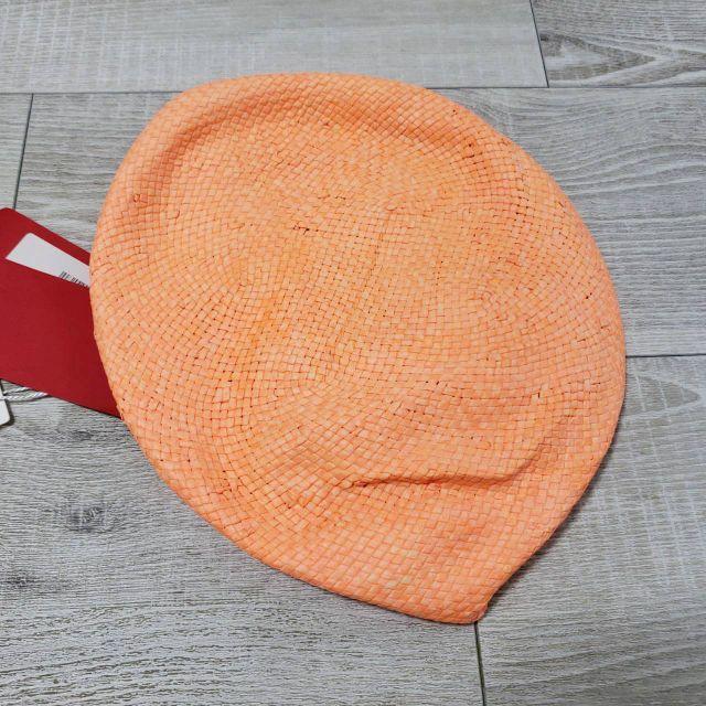 Sensounico(センソユニコ)の新品 センソユニコ ピアヌラストゥーディオペーパーハットハンチング帽子 オレンジ レディースの帽子(ハンチング/ベレー帽)の商品写真