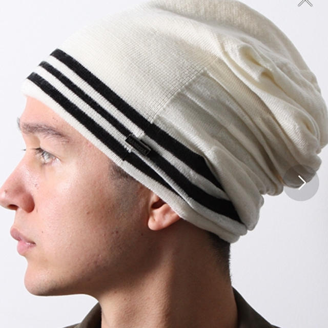 MANIERA MILANO RIB LINE 3D BEANIE メンズの帽子(ニット帽/ビーニー)の商品写真