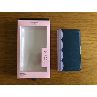 ケイトスペードニューヨーク(kate spade new york)のkate spade 新品 iphoneXR ラップカバー ネイビー(iPhoneケース)