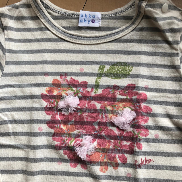 hakka baby(ハッカベビー)の長袖Tシャツ キッズ/ベビー/マタニティのキッズ服女の子用(90cm~)(Tシャツ/カットソー)の商品写真