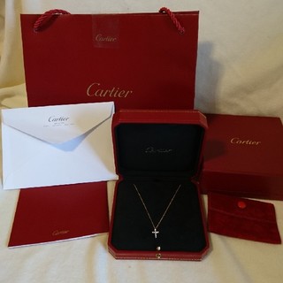 カルティエ(Cartier)の週末限定価格☆美品 カルティエ シンボル クロスダイヤモンドネックレス☆(ネックレス)