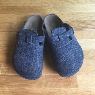 ビルケンシュトック(BIRKENSTOCK)のBIRKENSTOCK ボストン グレー  サイズ31(スリッポン)