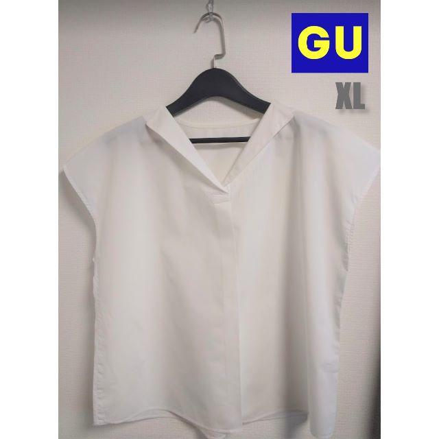 GU(ジーユー)のGU♡スキッパーシャツ XL レディースのトップス(シャツ/ブラウス(半袖/袖なし))の商品写真