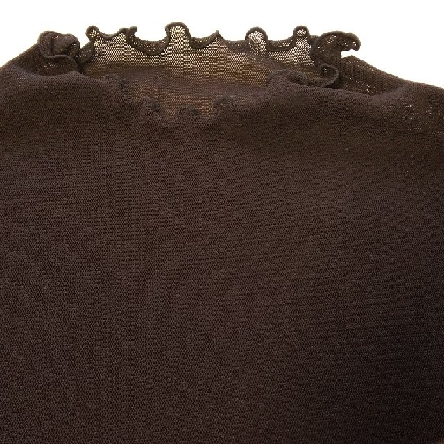 シャルレ(シャルレ)のEE596 シャルレ レースカットソー サイズL 黒 レディースのトップス(カットソー(長袖/七分))の商品写真