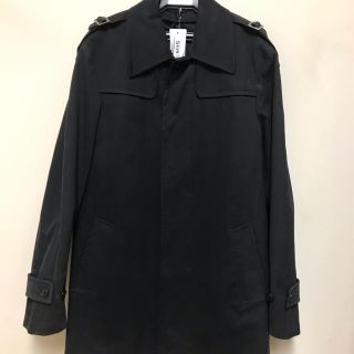 【新品未使用】カシミヤ ミチコロンドンコシノ ロング ステンカラーコート 黒 L