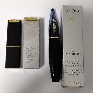 ランコム(LANCOME)のランコム  ルージュ07とマスカラ01  セット(口紅)