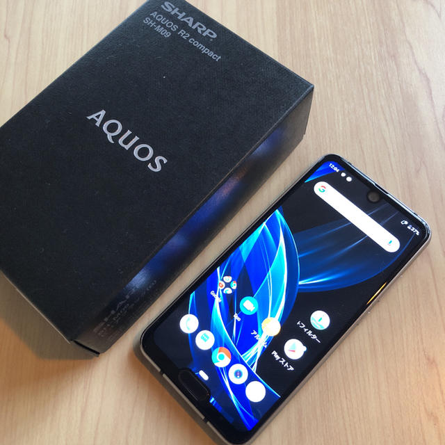 AQUOS R2 compact ピュアブラック 64 GB SIMフリースマートフォン/携帯電話