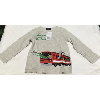 クレードスコープ(kladskap)のクレードスコープ　新品恐竜電車長袖Tシャツ100　ナルミヤ(Tシャツ/カットソー)