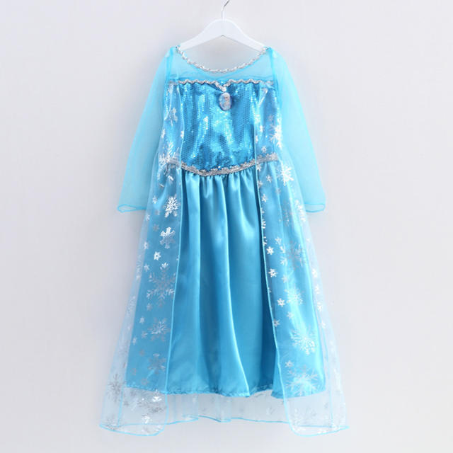 アナ雪 エルサ 110cm キッズ ドレス ハロウィン 可愛い コスチューム キッズ/ベビー/マタニティのキッズ服女の子用(90cm~)(ドレス/フォーマル)の商品写真