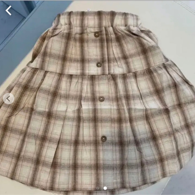 チェックスカート キッズ/ベビー/マタニティのキッズ服女の子用(90cm~)(スカート)の商品写真