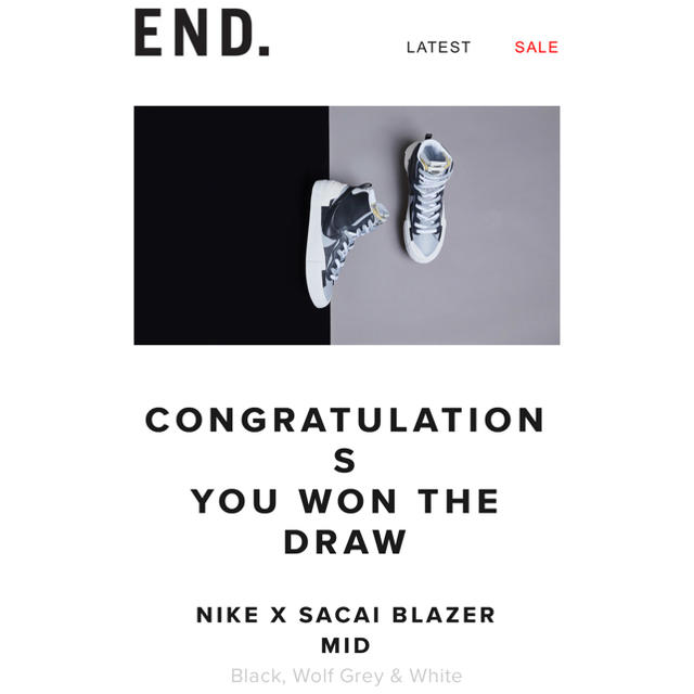 NIKE(ナイキ)のSACAI×ナイキ ブレーザー メンズの靴/シューズ(スニーカー)の商品写真