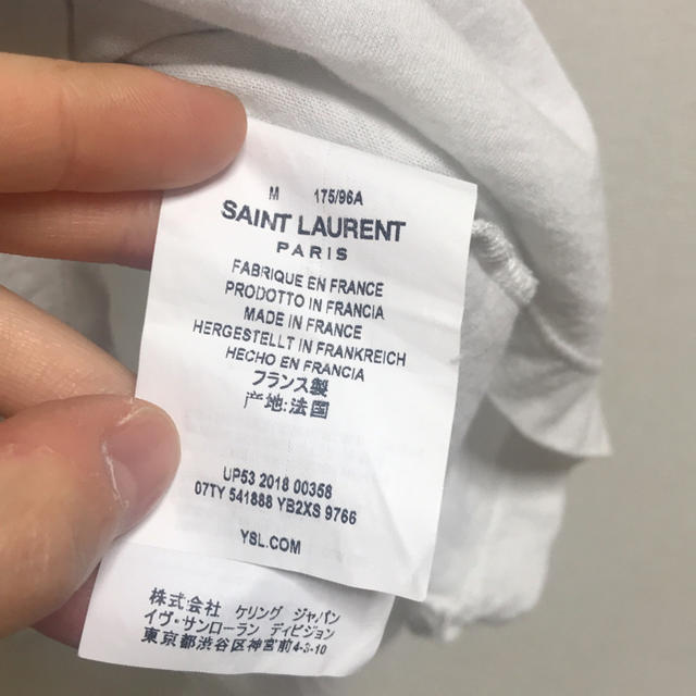 Saint Laurent(サンローラン)のサンローラン ロゴTシャツ メンズのトップス(Tシャツ/カットソー(半袖/袖なし))の商品写真