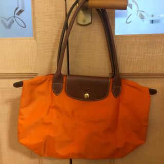 ロンシャン(LONGCHAMP)のLongchamp トートバック　オレンジまで(トートバッグ)