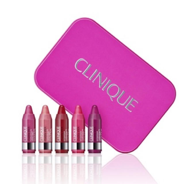 CLINIQUE(クリニーク)の【ほぼ新品未使用】クリニーク ミニリップ 5本セット コスメ/美容のベースメイク/化粧品(口紅)の商品写真