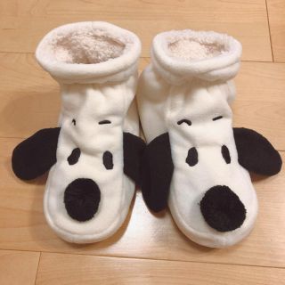 スヌーピー(SNOOPY)の美品☆ スヌーピー　あったか　ルームシューズ　スリッパ(スリッパ/ルームシューズ)