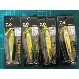 ダイワ(DAIWA)のダイワ　TGベイト　60g グリーンゴールド  ４本セット(ルアー用品)