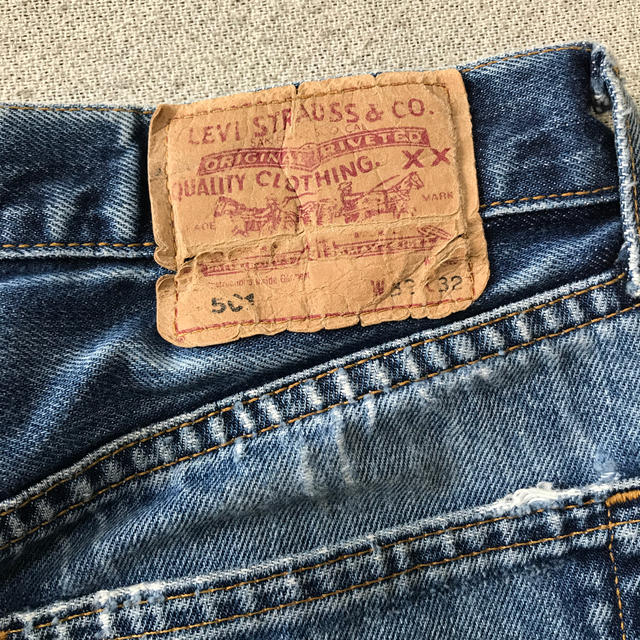 ダメージジーンズスカート レディースのパンツ(デニム/ジーンズ)の商品写真