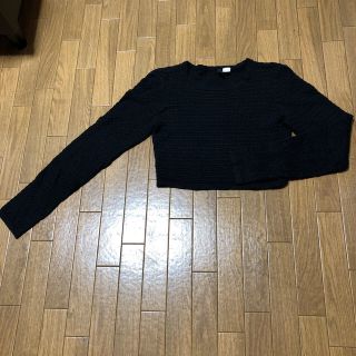 エイチアンドエム(H&M)のH＆M ショート丈トップス　カットソー　値下げ中(カットソー(長袖/七分))